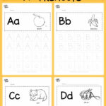 Download Free Alphabet Tracing Worksheets For Letter A To Z Inside Pre K Alphabet Review Worksheets