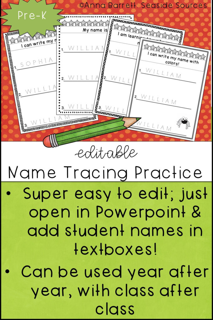 Editable Name Practice (With Images) | Name Writing Practice Pertaining To Name Tracing Practice Editable