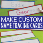 Editable Name Tracing Cards | Name Writing Activities For For Pre K Name Tracing Template