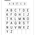 English Worksheets   Alphabetical Sequence | Alphabet Inside Letter Order Worksheets