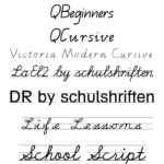 Fonts To Help Kids To Write + Qld Cursive   The Organised Intended For Victoria Name Tracing