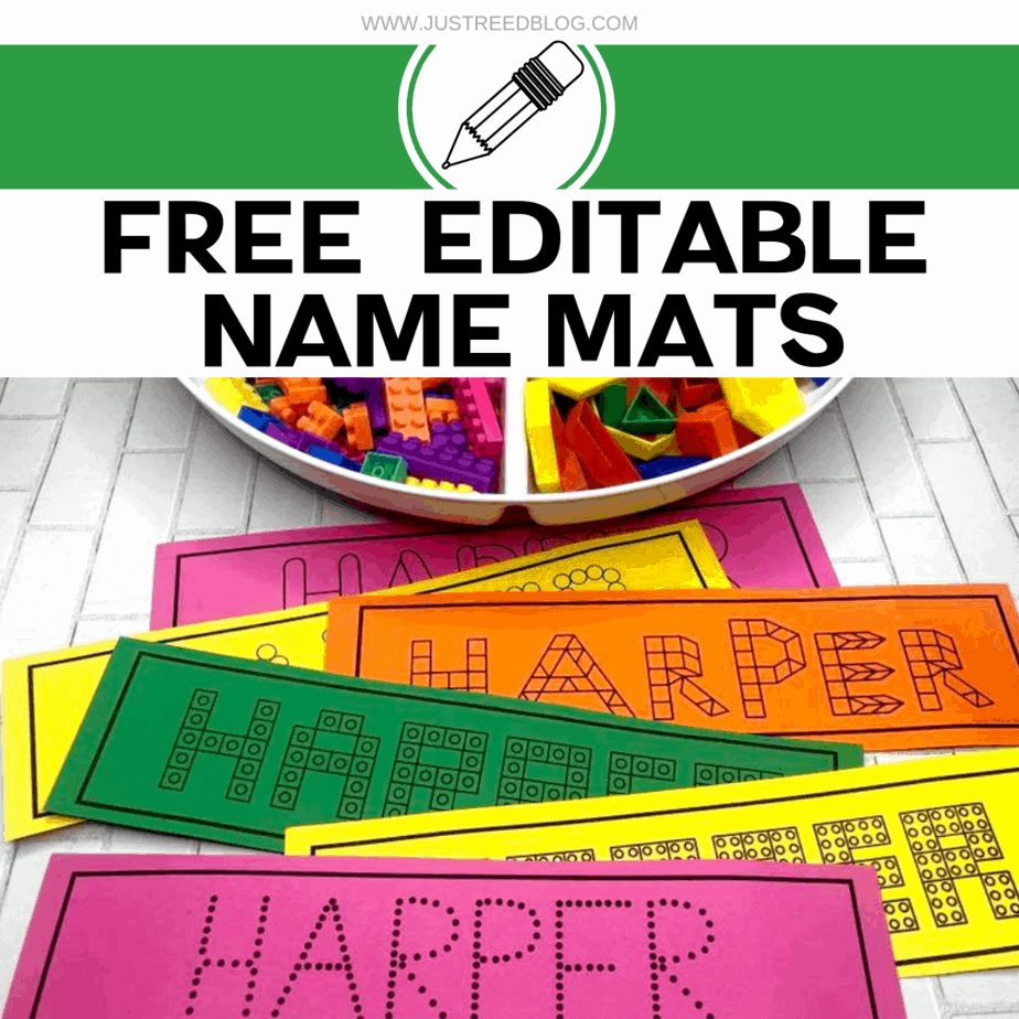 Free Editable Name Practice Mats - Just Reed &amp;amp; Play intended for Name Tracing Mats