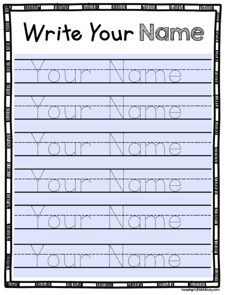 Free Editable Name Tracing Activity Type Student Names And For Name 