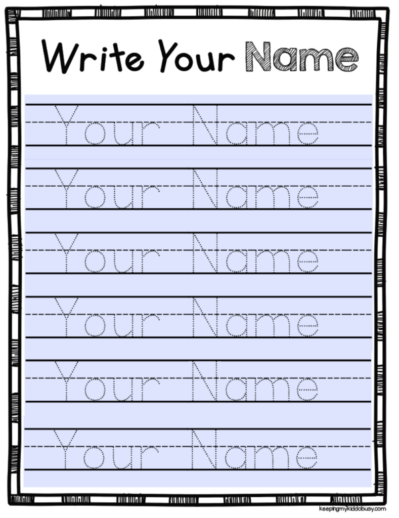 Free Editable Name Tracing Activity   Type Student Names And Pertaining To Pre K Name Tracing Worksheets Free