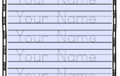 Free Editable Name Tracing Activity – Type Student Names And with Editable Name Tracing Preschool