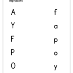 Free English Worksheets   Alphabet Matching   Megaworkbook In Alphabet Matching Worksheets For Pre K
