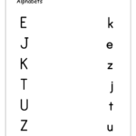 Free English Worksheets   Alphabet Matching   Megaworkbook Within Alphabet Matching Worksheets For Kindergarten Pdf