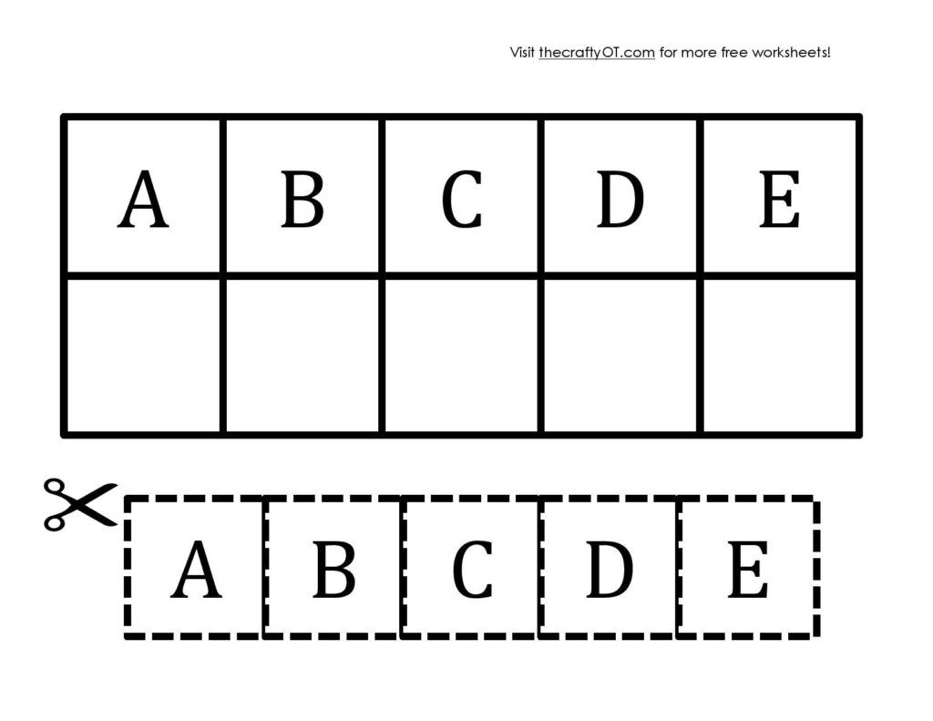 Free Fall Worksheets | Letter Worksheets For Preschool, Fall Throughout Alphabet Cutting Worksheets