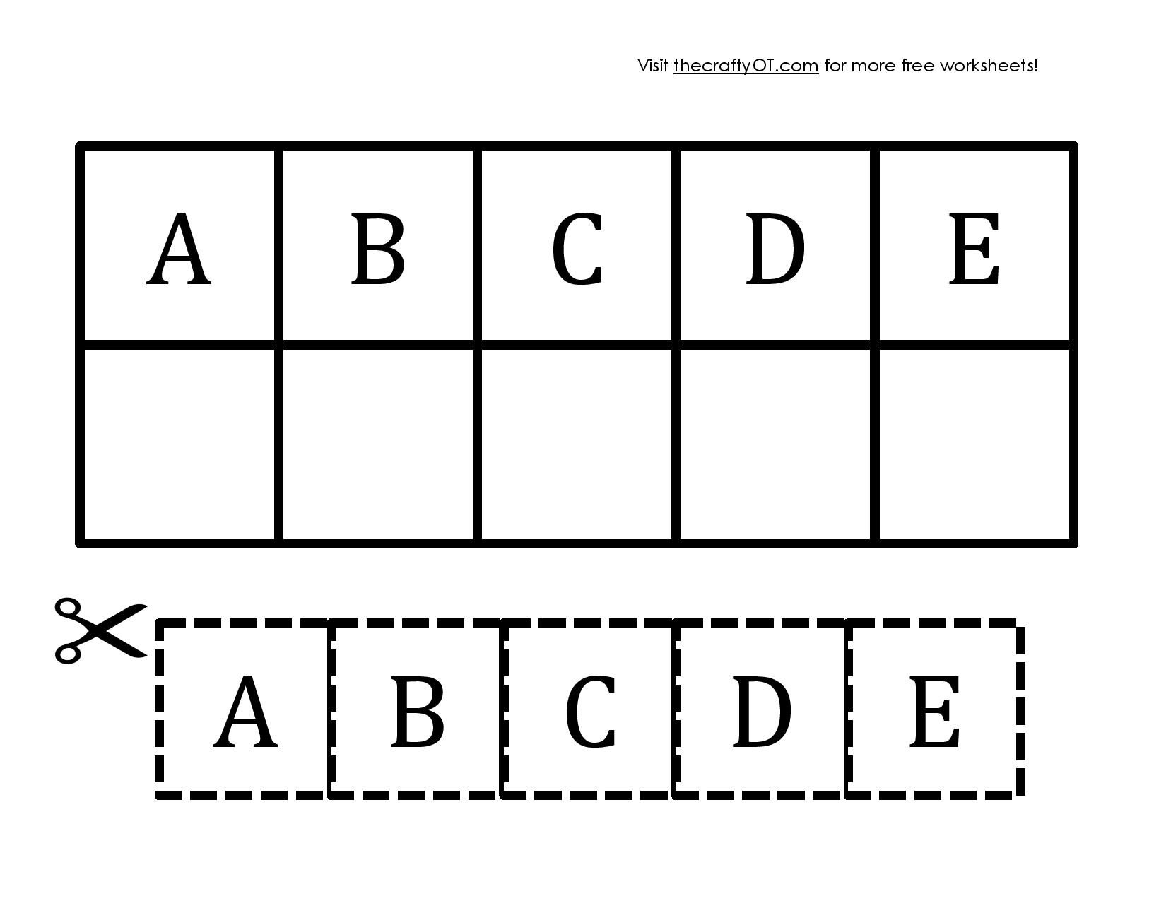 Free Fall Worksheets | Letter Worksheets For Preschool, Fall throughout Alphabet Cutting Worksheets