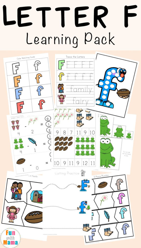Free Letter F Worksheets | Kindergarten Letters, Letter F Regarding Letter F Worksheets For Pre K