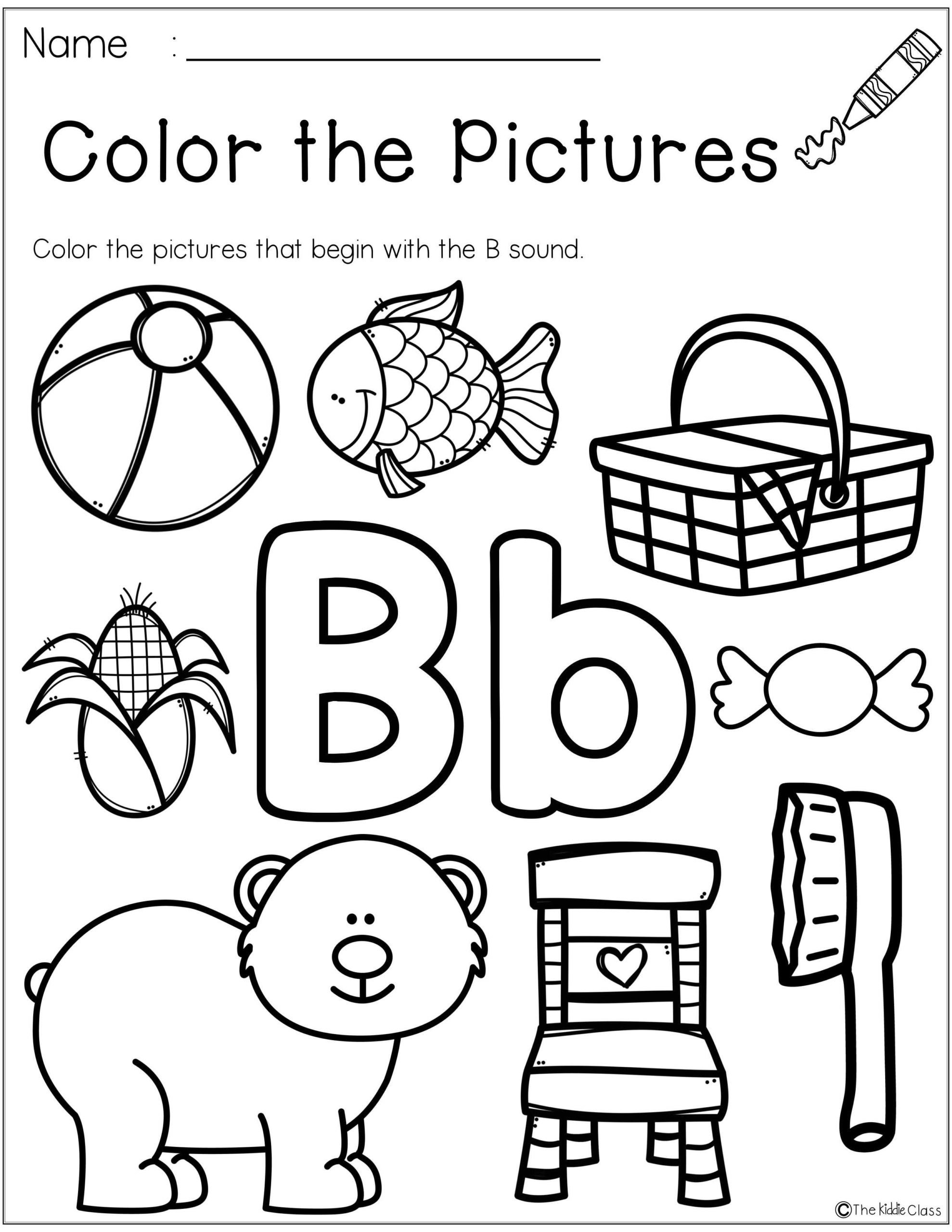 Letter B Worksheets Cut And Paste