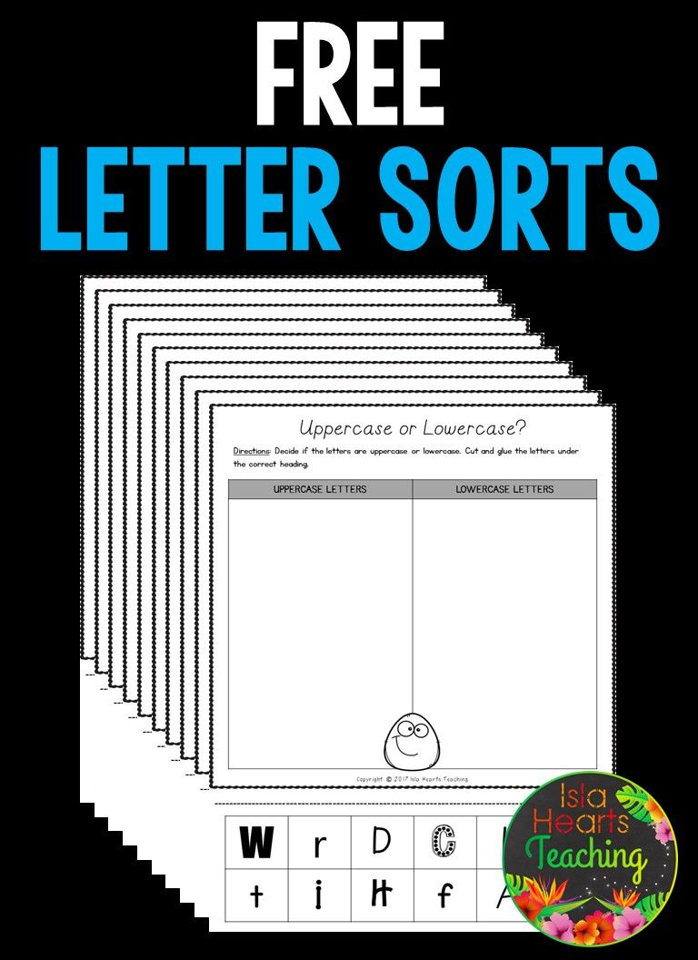 Free Letter Sorts (Uppercase And Lowercase Letters Of The intended for Alphabet Sorting Worksheets