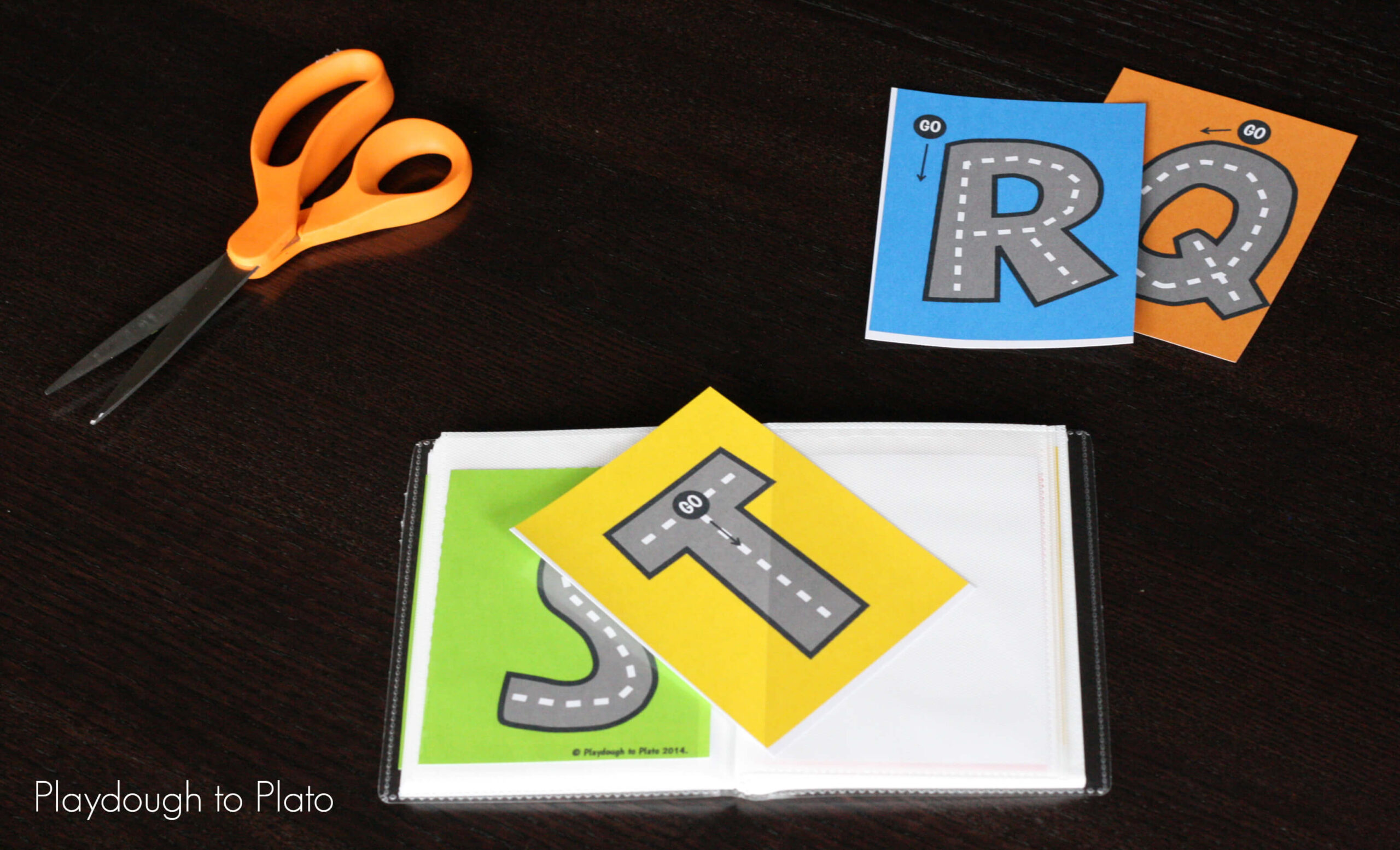 Free Letter Tracing Roads - Playdough To Plato pertaining to Alphabet Tracing Road