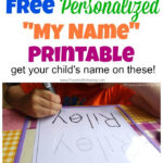 Free Name Tracing Worksheet Printable + Font Choices For Name Tracing Learning
