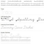 Free Name Tracing Worksheet Printable + Font Choices With Name Tracing Diy