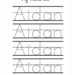 Free Name Worksheets For Preschool   Clover Hatunisi Throughout Tracing Your Name Template