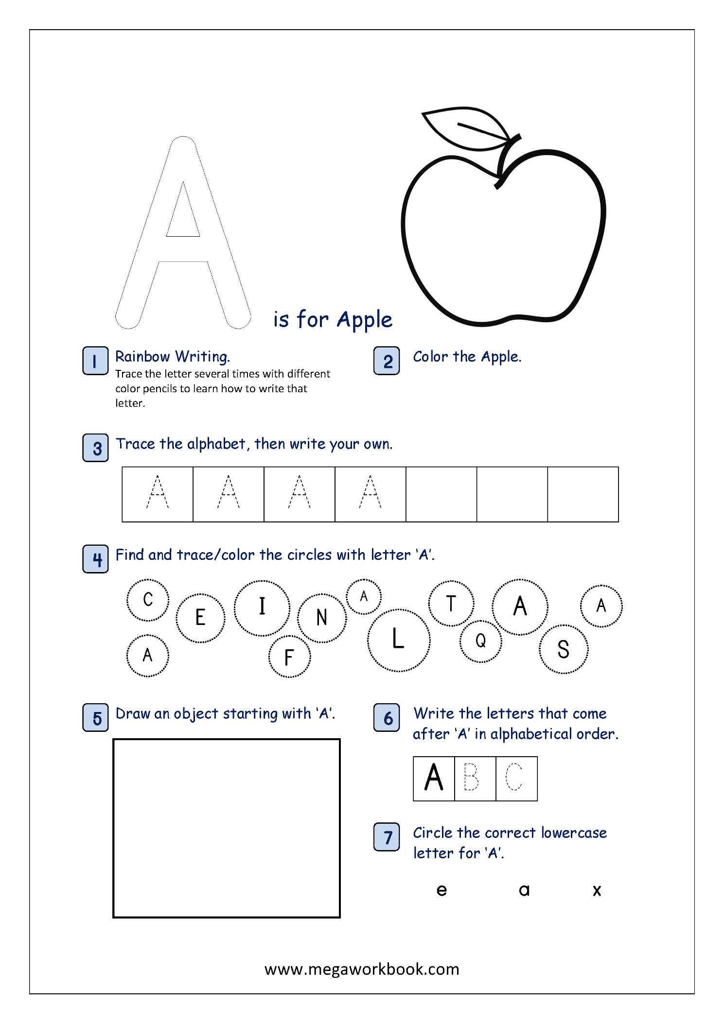 Free Printable Alphabet Recognition Worksheets For Capital for Alphabet Tracing Order