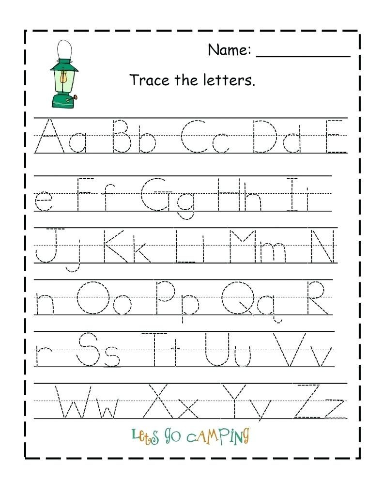 Free Printable Preschool Worksheets Tracing Name - Clover in Letter Tracing Name