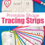 Free Printable Shape Tracing Strips For Preschoolers On The Go Pertaining To Name Tracing Powerful Mothering
