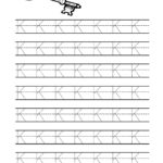 Free Printable Tracing Letter K Worksheets For Preschool Pertaining To Letter Tracing K