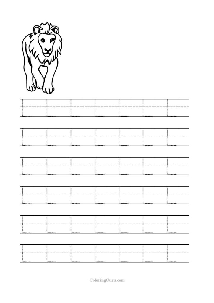 Free Printable Tracing Letter L Worksheets For Preschool Intended For Letter L Worksheets Tracing