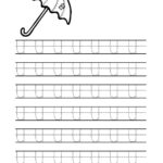 Free Printable Tracing Letter U Worksheets For Preschool Inside Letter U Tracing Worksheet Free