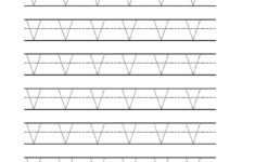 Free Printable Tracing Letter V Worksheets For Preschool in Letter V Tracing Sheet