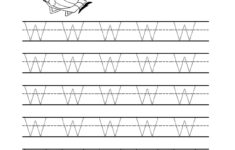 Free Printable Tracing Letter W Worksheets For Preschool in Letter W Tracing Sheet