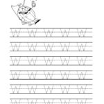 Free Printable Tracing Letter W Worksheets For Preschool With Regard To Letter W Tracing Printable