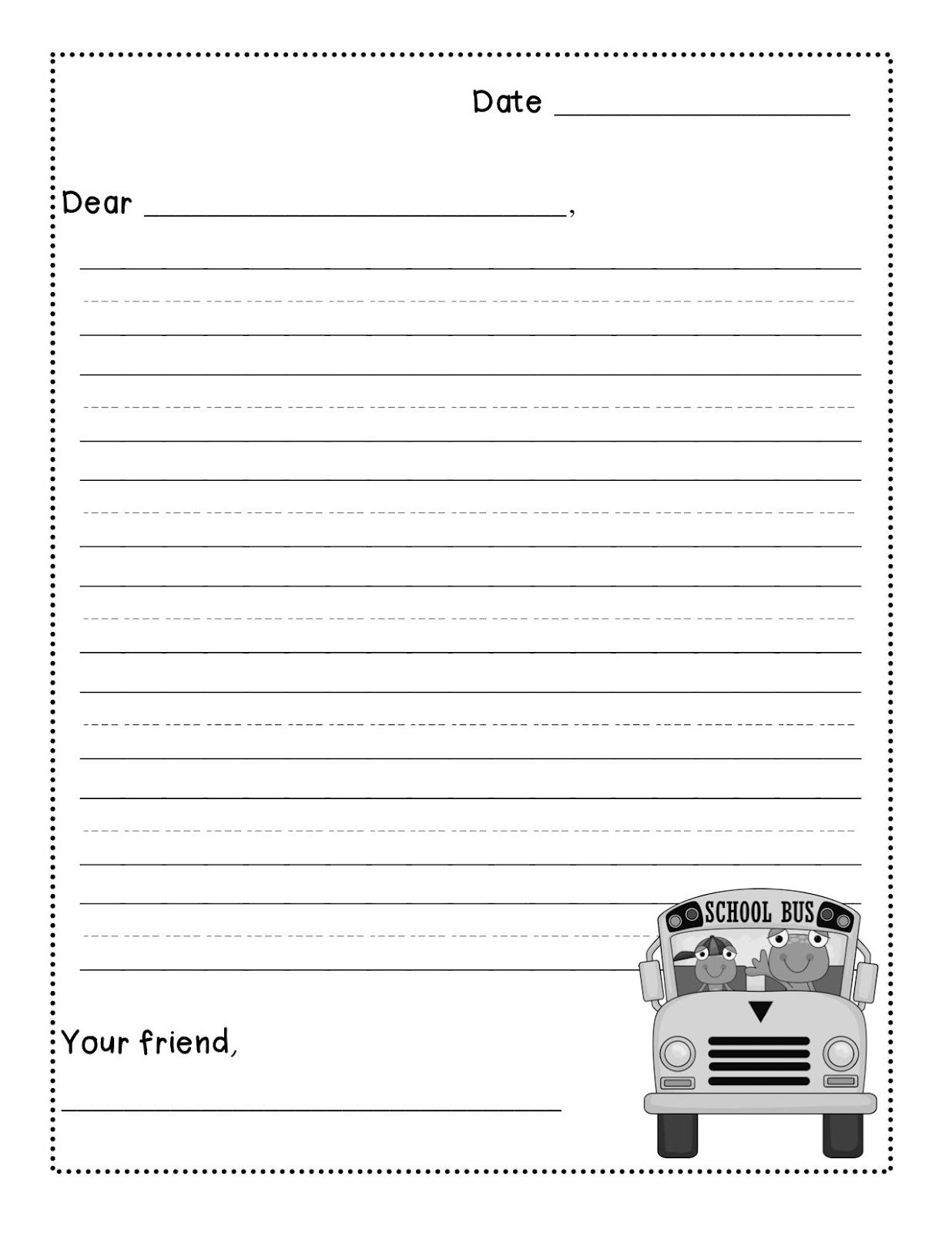 Friendly Letter Writing Freebie - Levelized Templates Up For throughout Letter Writing Worksheets For Grade 5