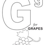 Grapes Fruit Coloring Pages Alphabet (With Images Intended For Letter G Worksheets Twisty Noodle