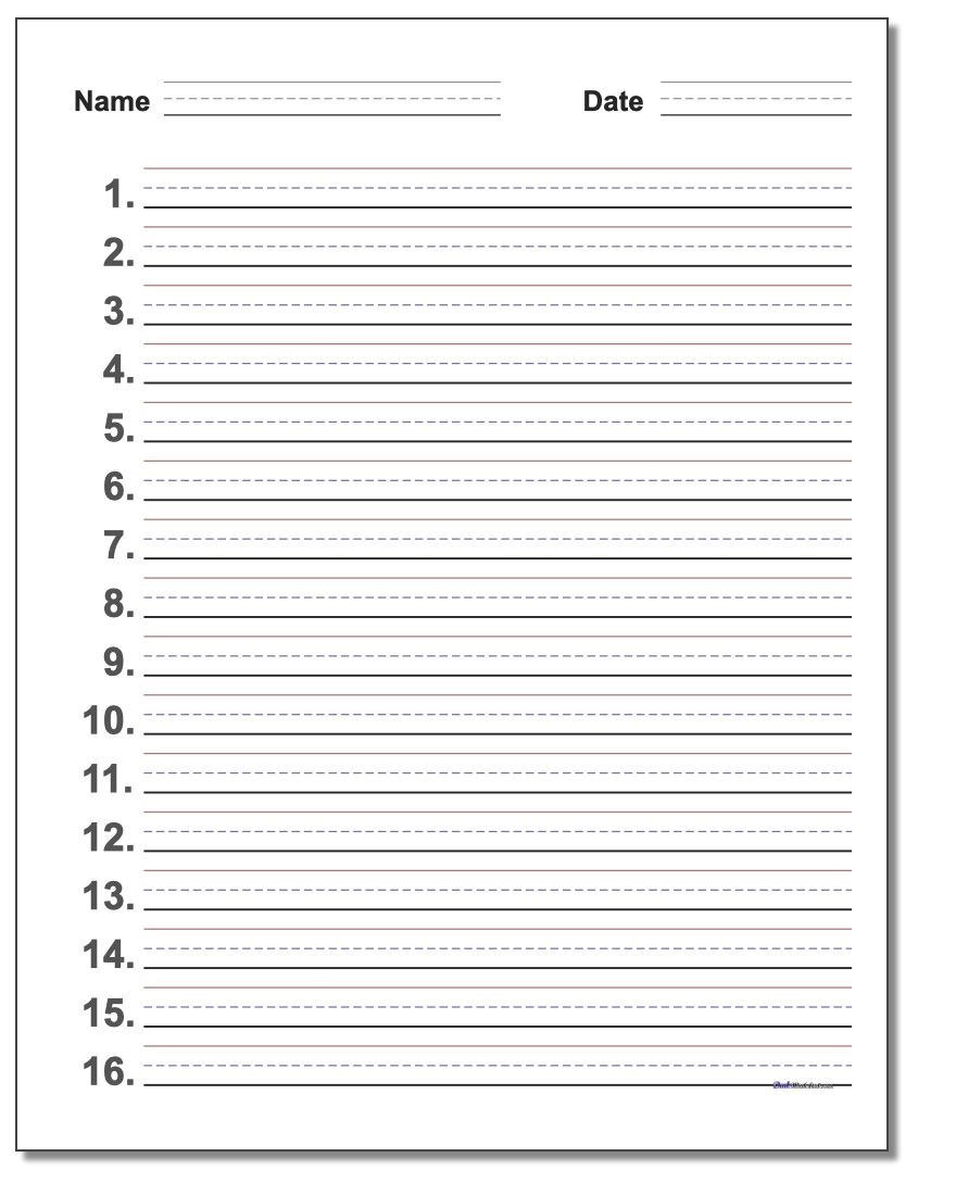 Handwriting Paper pertaining to Alphabet Worksheets 4 Lines