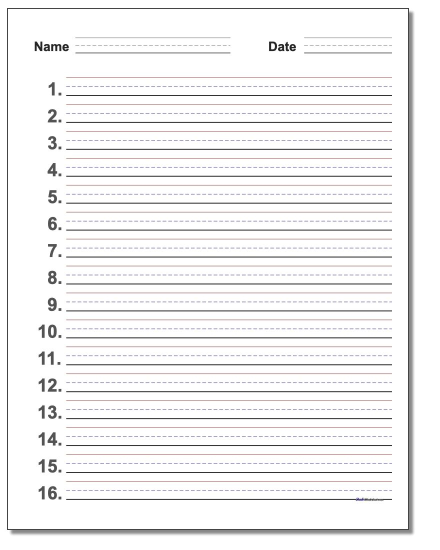 Name Tracing With Blank Lines | AlphabetWorksheetsFree.com