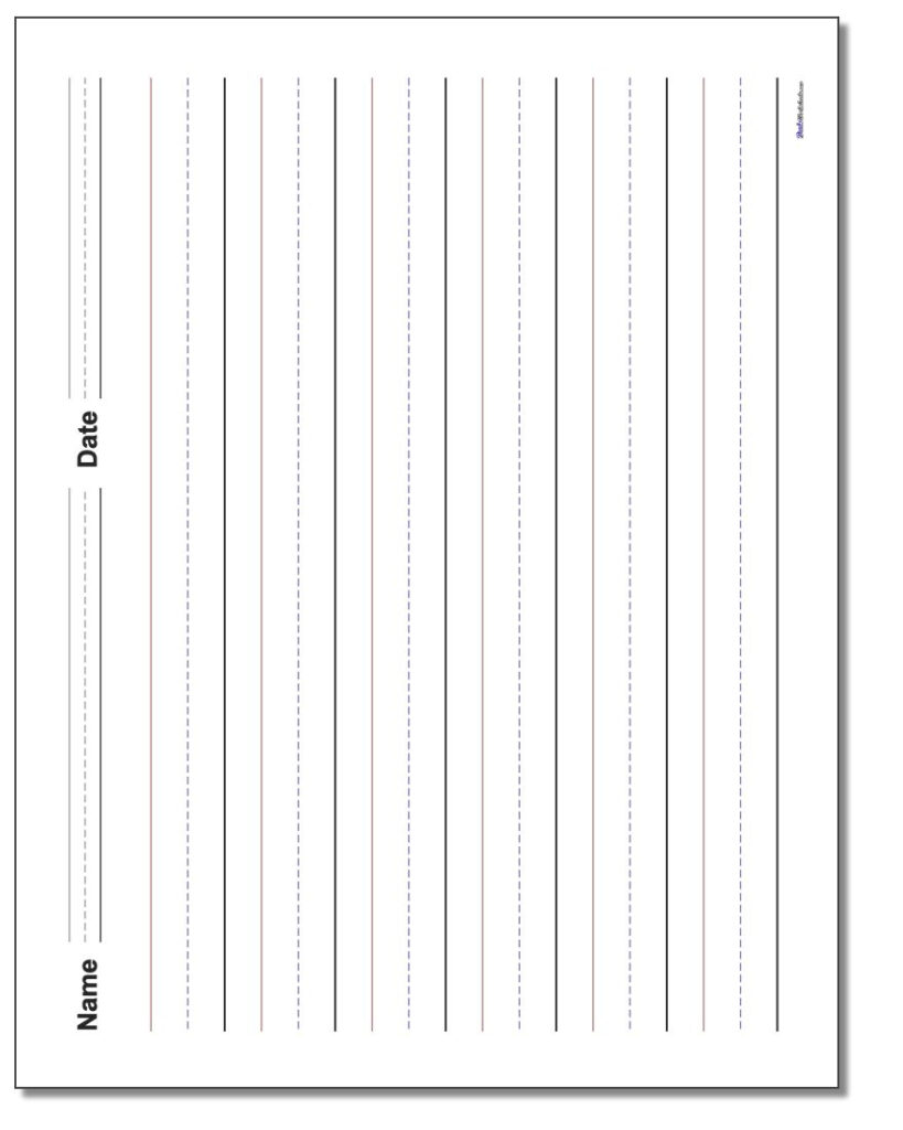 Name Tracing With Blank Lines | AlphabetWorksheetsFree.com