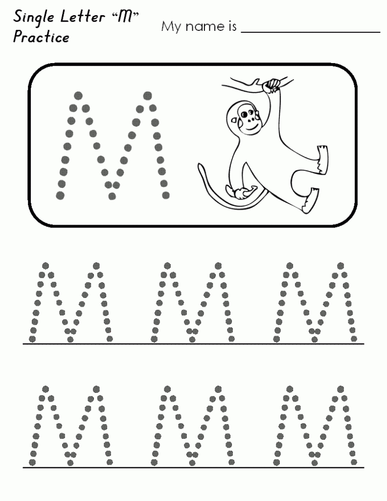 Home Page Letter M Work Sheet Alphabet | Printable Alphabet For Letter M Tracing Page