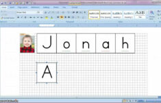 How To Make A Letter Tile Printable Using Microsoft Word with regard to Letter Tracing Name