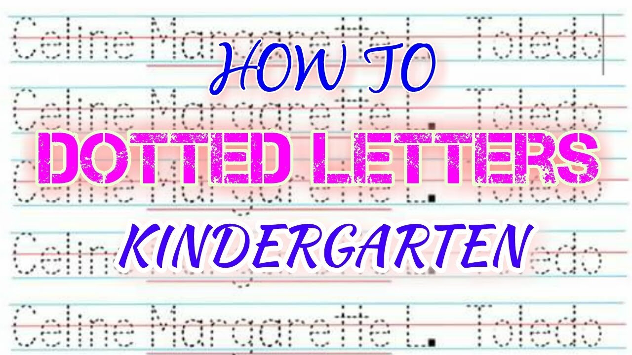 How To Make Dotted Letters (Tagalog )- Kindergarten intended for Name Tracing In Word