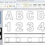 How To Make Dotted Typing Design In Microsoft Word Inside Name Tracing Dotted Lines