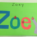 How To Teach Your Preschooler To Write Their Name   Amazing Pertaining To Zoe Name Tracing