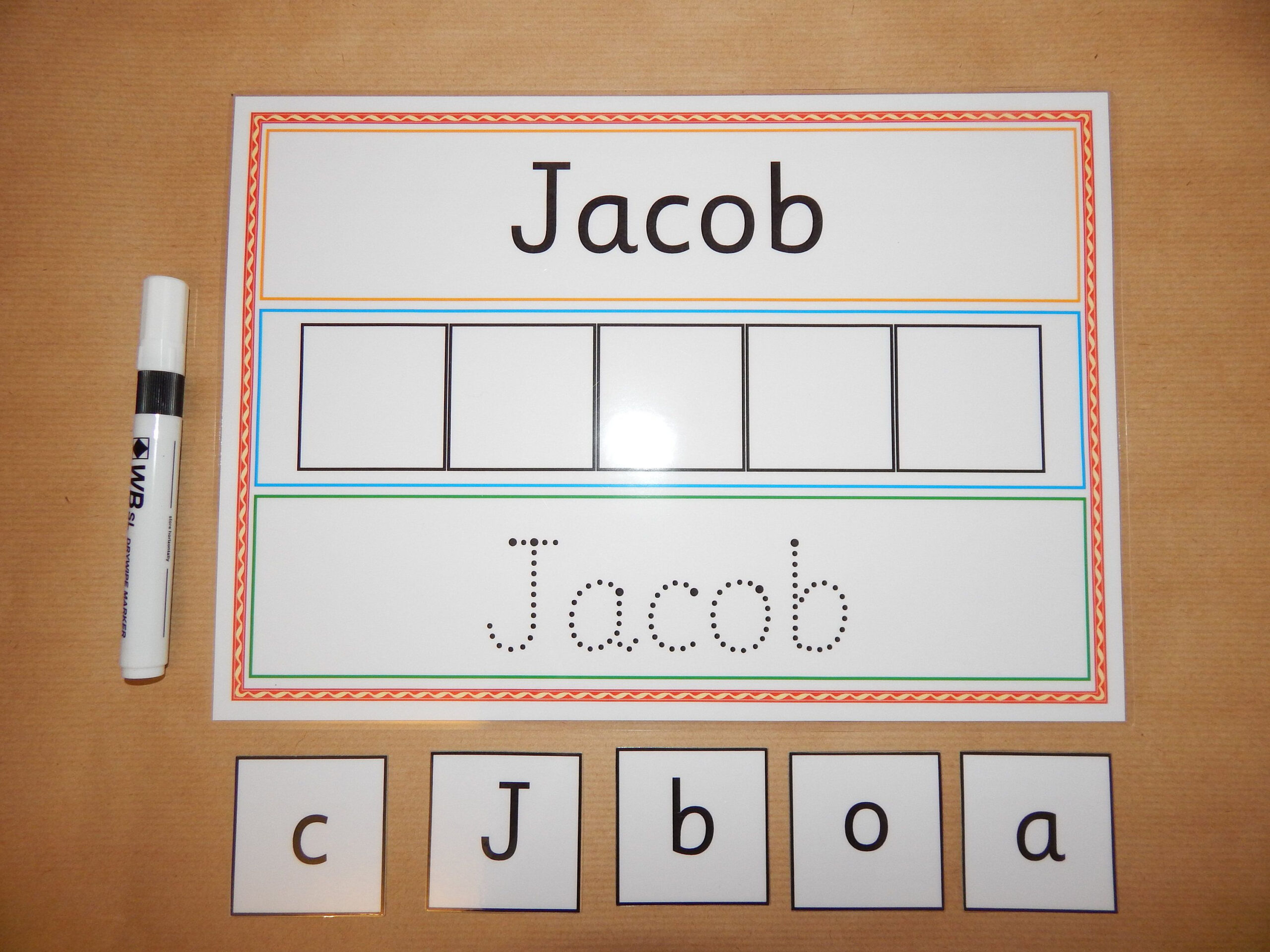 I Can Write And Spell My Name - Personalised Name Card regarding Name Tracing Jacob