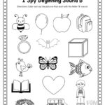 I Spy Beginning Sounds Activity   Free Printable For Speech For Alphabet Sounds Worksheets Pdf