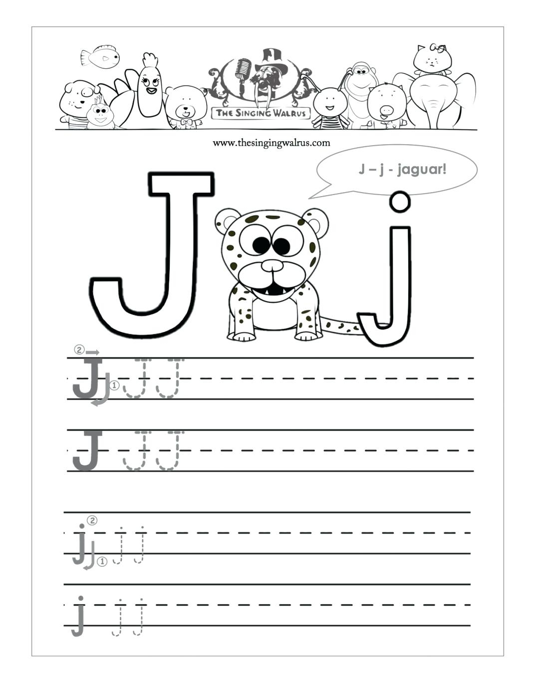 I Words For Preschool Letter I Words For Preschool Concept inside Letter J Worksheets Printable