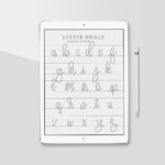 Ipad Lettering Calligraphy Practice Sheets, Procreate App Regarding Alphabet Tracing On Ipad