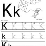 K Free Handwriting Worksheet Print 2,400×2,988 Pixels Intended For Letter Tracing K