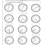 Kids Are Asked To Read The Hands On The Clocks And Write The Throughout Alphabet Worksheets Kidslearningstation