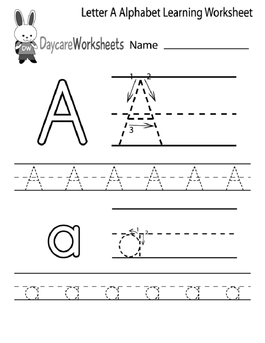 Kindergarten Alphabet Worksheets Printable | Activity Shelter within Alphabet Worksheets Kindergarten