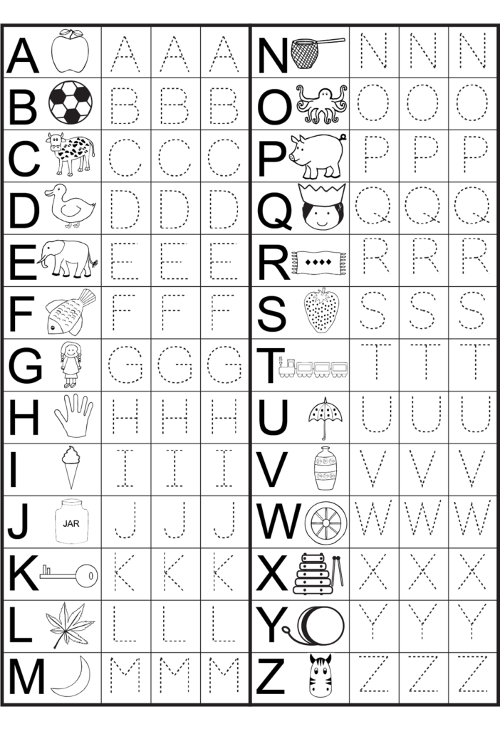 Kindergarten Alphabet Worksheets To Print | Preschool Inside Alphabet Worksheets 3 Year Olds