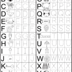 Kindergarten Alphabet Worksheets To Print | Preschool Throughout Alphabet Tracing Worksheets For 5 Year Olds