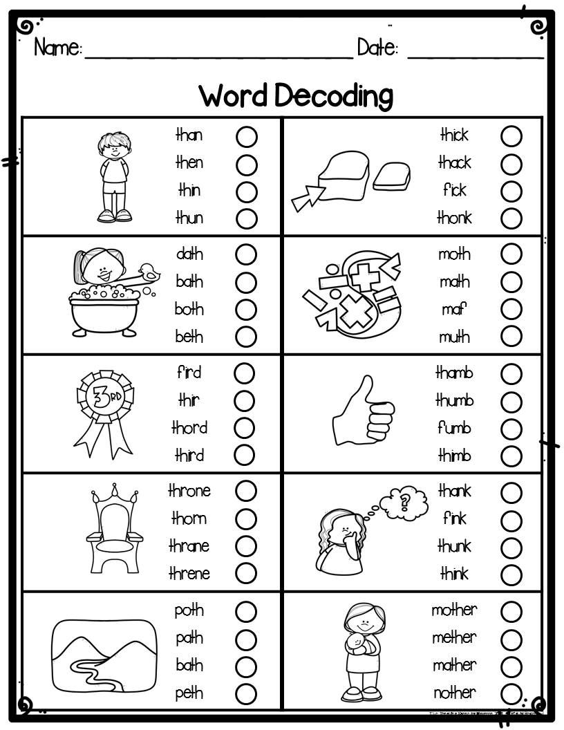 Kindergarten Word Decoding Practice Worksheets &amp;amp; Assessments pertaining to Letter K Worksheets 1St Grade