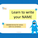 Learn To Write Your Name, Editable Format For Name Tracing Intended For Name Tracing Program